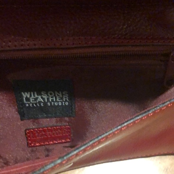 NEW Wilson Pelle Studio Italian Leather Clutch